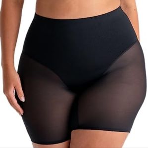 Shapermint Essentials Everyday Empower Black Mesh Shaper Shorts